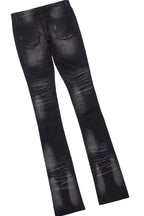 Sana Vintage Black/Black T-Shirt & Petrus Super Stacked Flare Jean Bundle