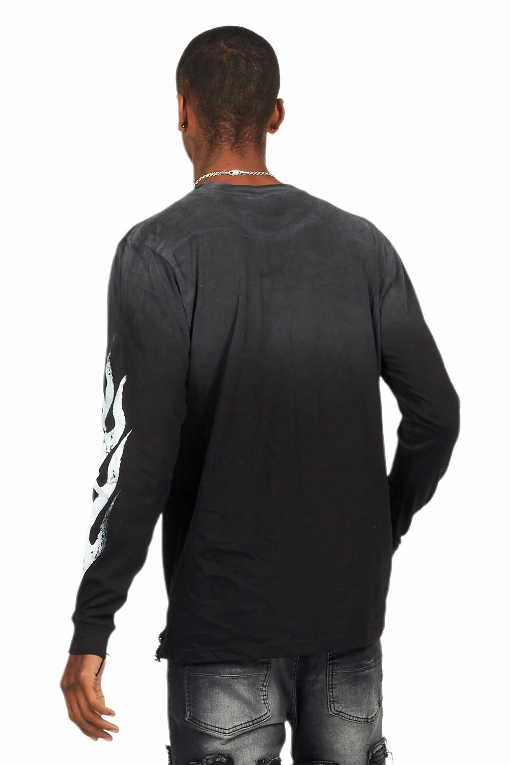 Banyan Black Long Sleeve Graphic T-Shirt
