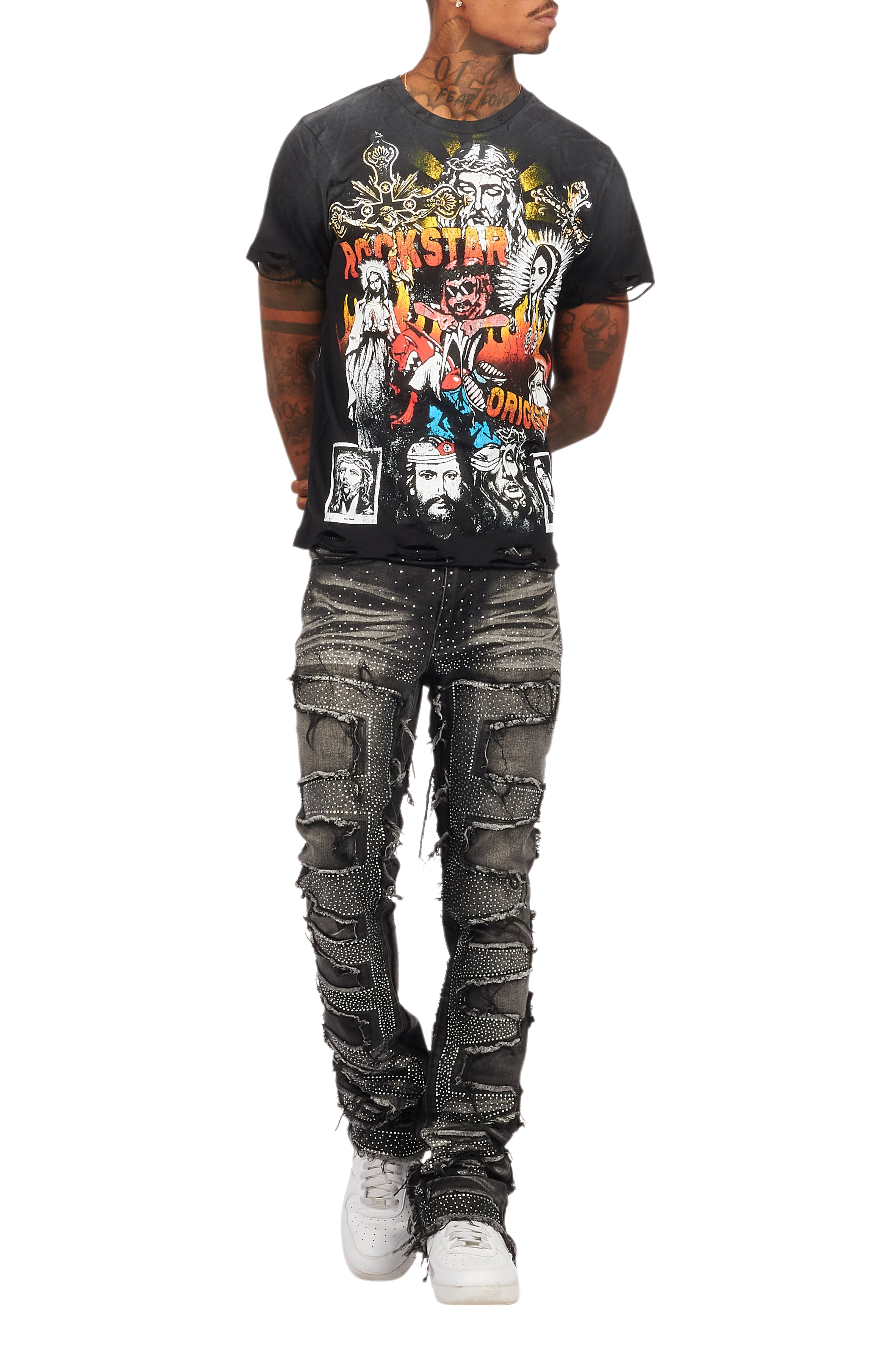 Axion Black Graphic T-Shirt