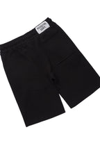 Fillip Black/White T-Shirt/Raw Edge Short Set