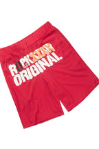 Crown Red Mesh Jersey Short Set