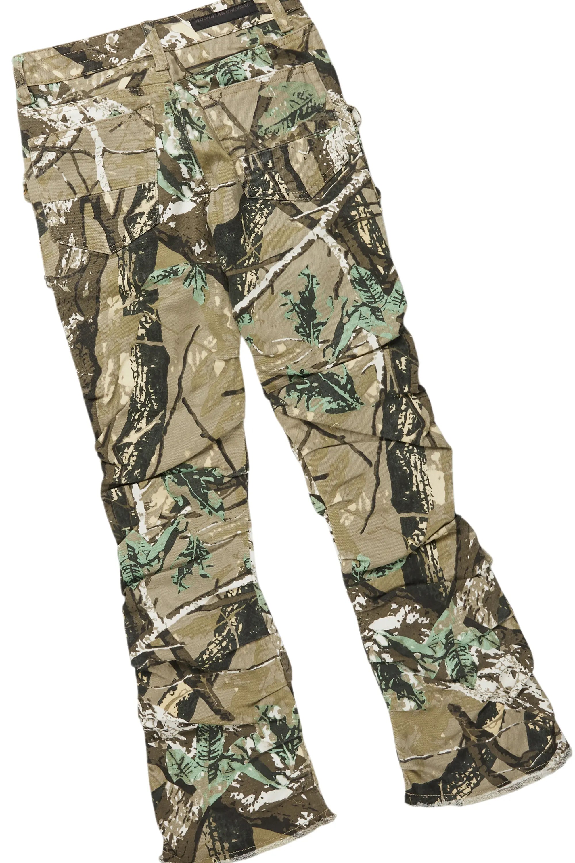 Boys Smitty Black Hoodie/Stacked Flare Jean Set