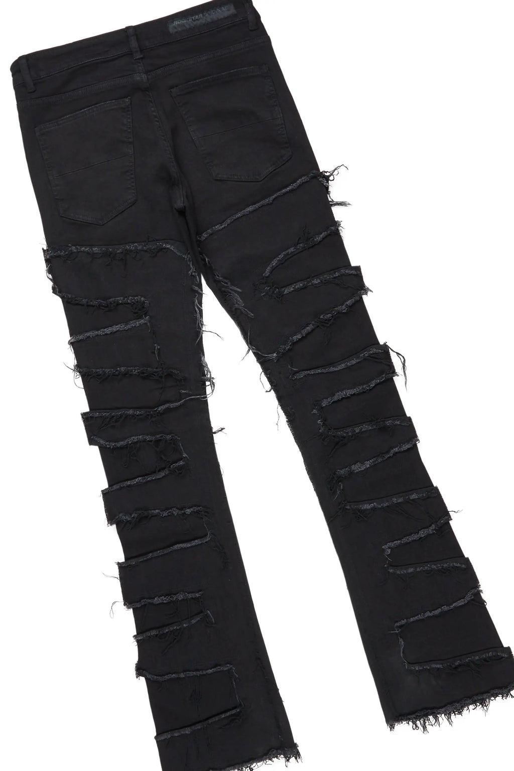 Schmear Black T-Shirt/Stacked Flare Jean Bundle