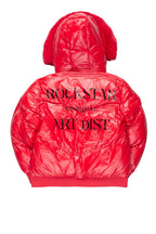 Girls Destina Red Puffer Jacket