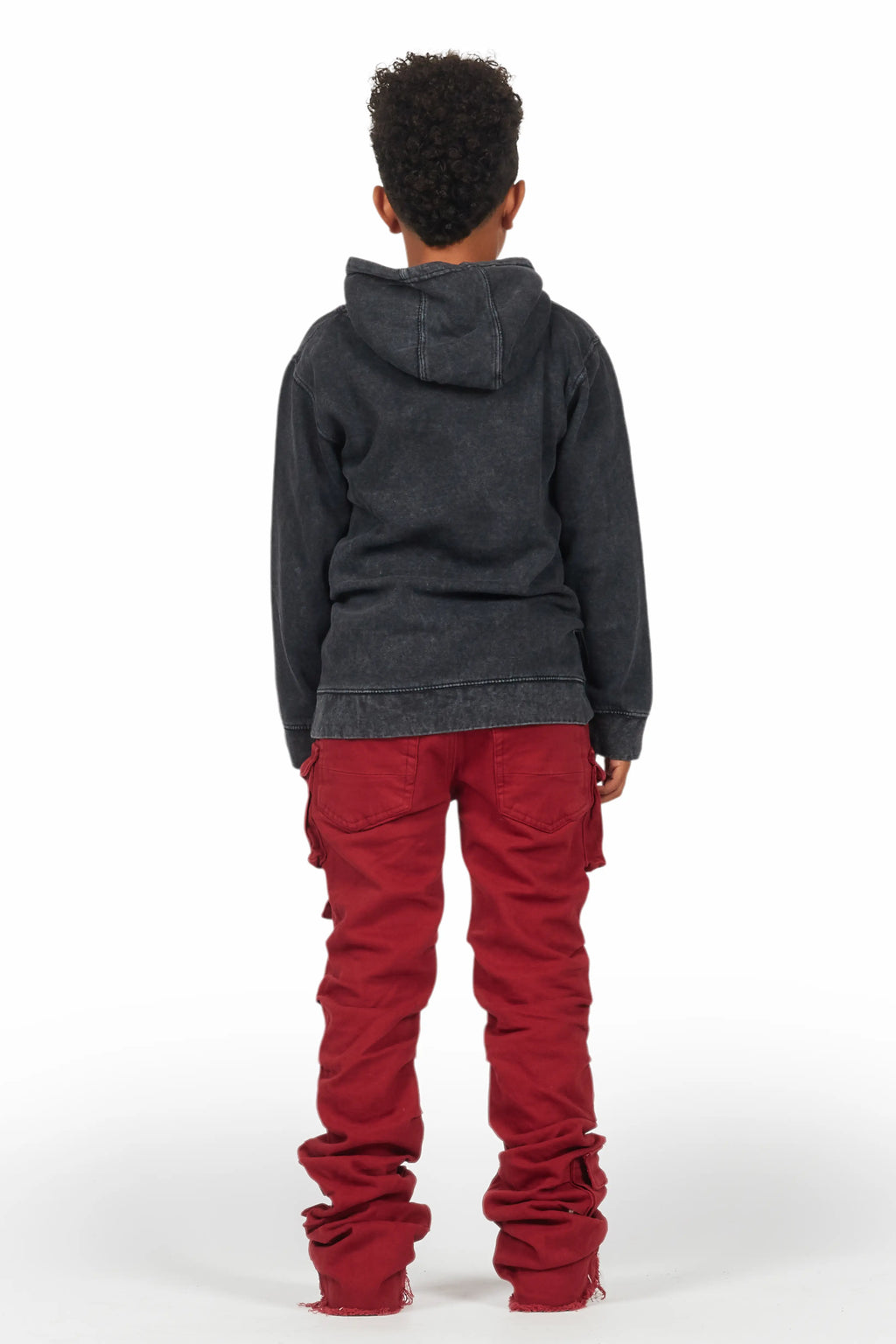 Boys Gentry Red Stacked Flare Jean