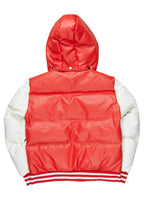 Shaniqua Red Oversized Puffer Jacket