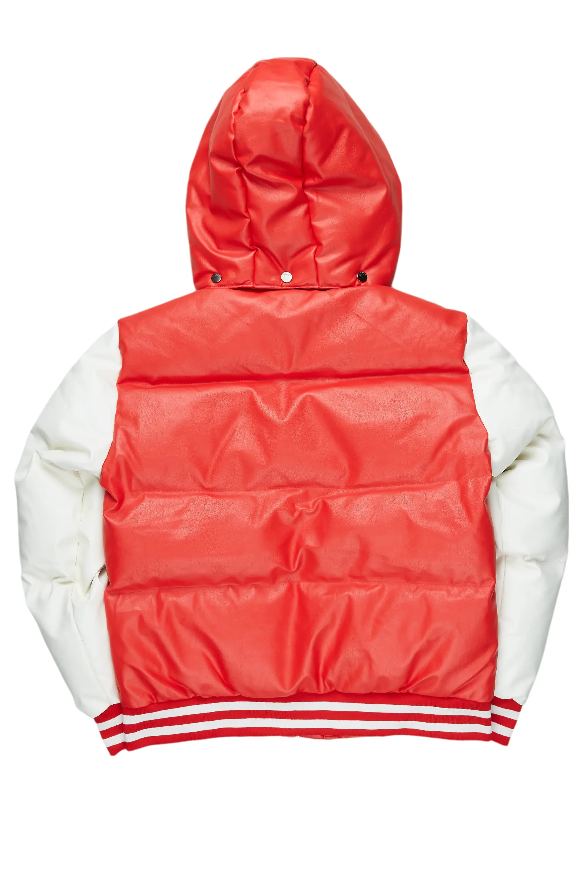 Shaniqua Red Oversized Puffer Jacket