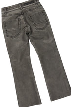 Boys Koen White T-Shirt/Stacked Flare PU Jean Set