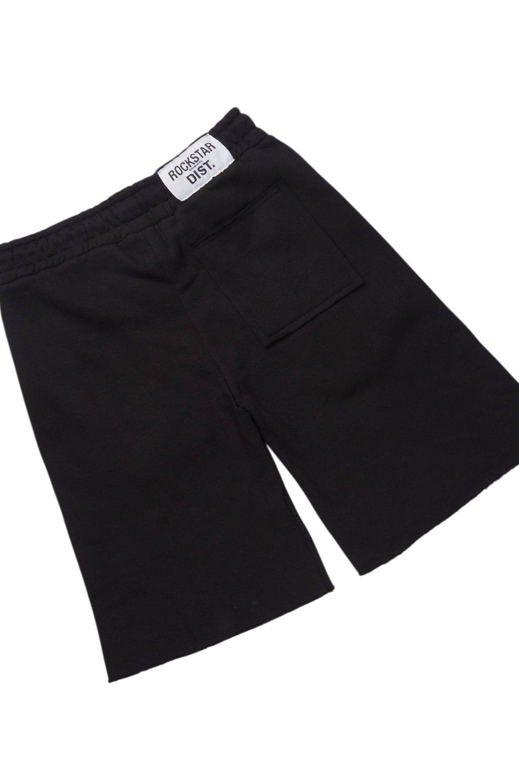 Bubble Black T-Shirt/Raw Edge Short Set