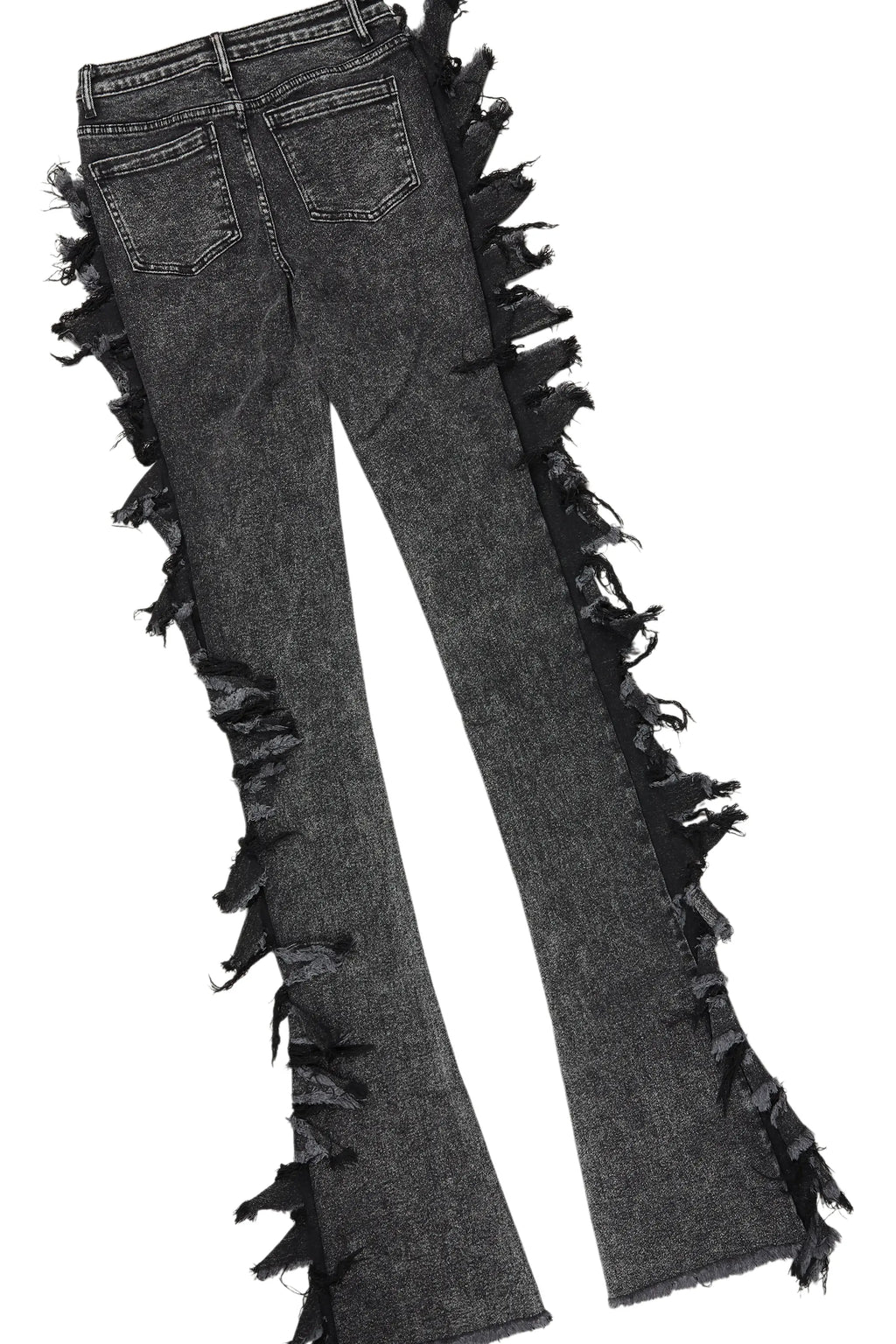 Avona White/Black T-Shirt/Super Stacked Jean Set