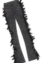 Avona White/Black T-Shirt/Super Stacked Jean Set