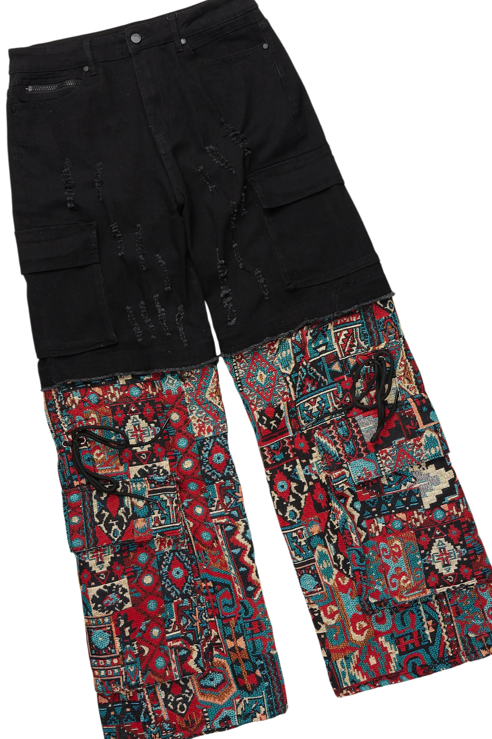 Lake White/Red T-Shirt/Tapestry Baggy Jean Bundle