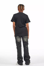 Boys Yanis Black Baggy Fit Jean
