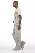 Abilio Grey T-Shirt/Baggy Stacked Track Set
