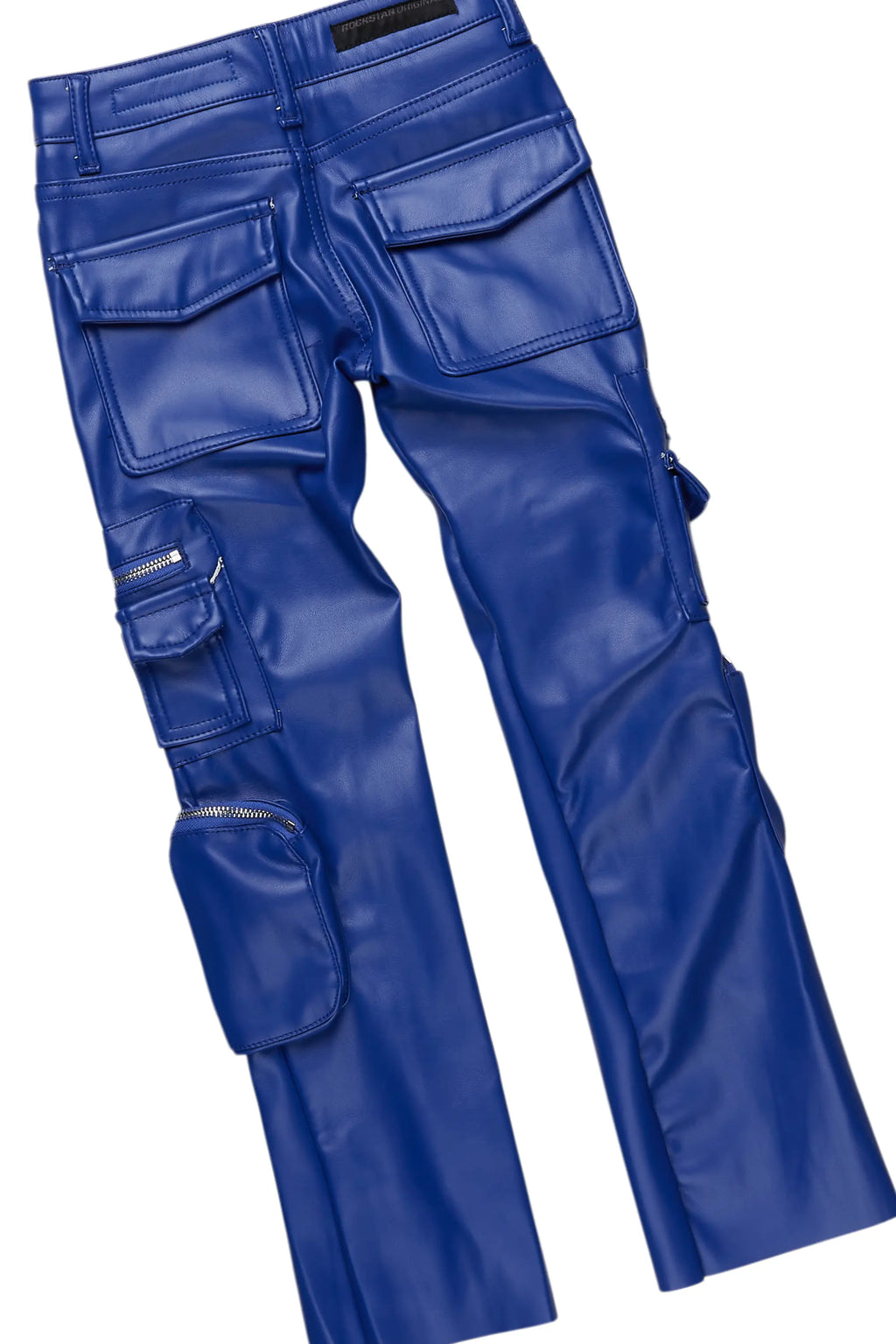 Girls Pello Black T-Shirt/Stacked PU Flare Set