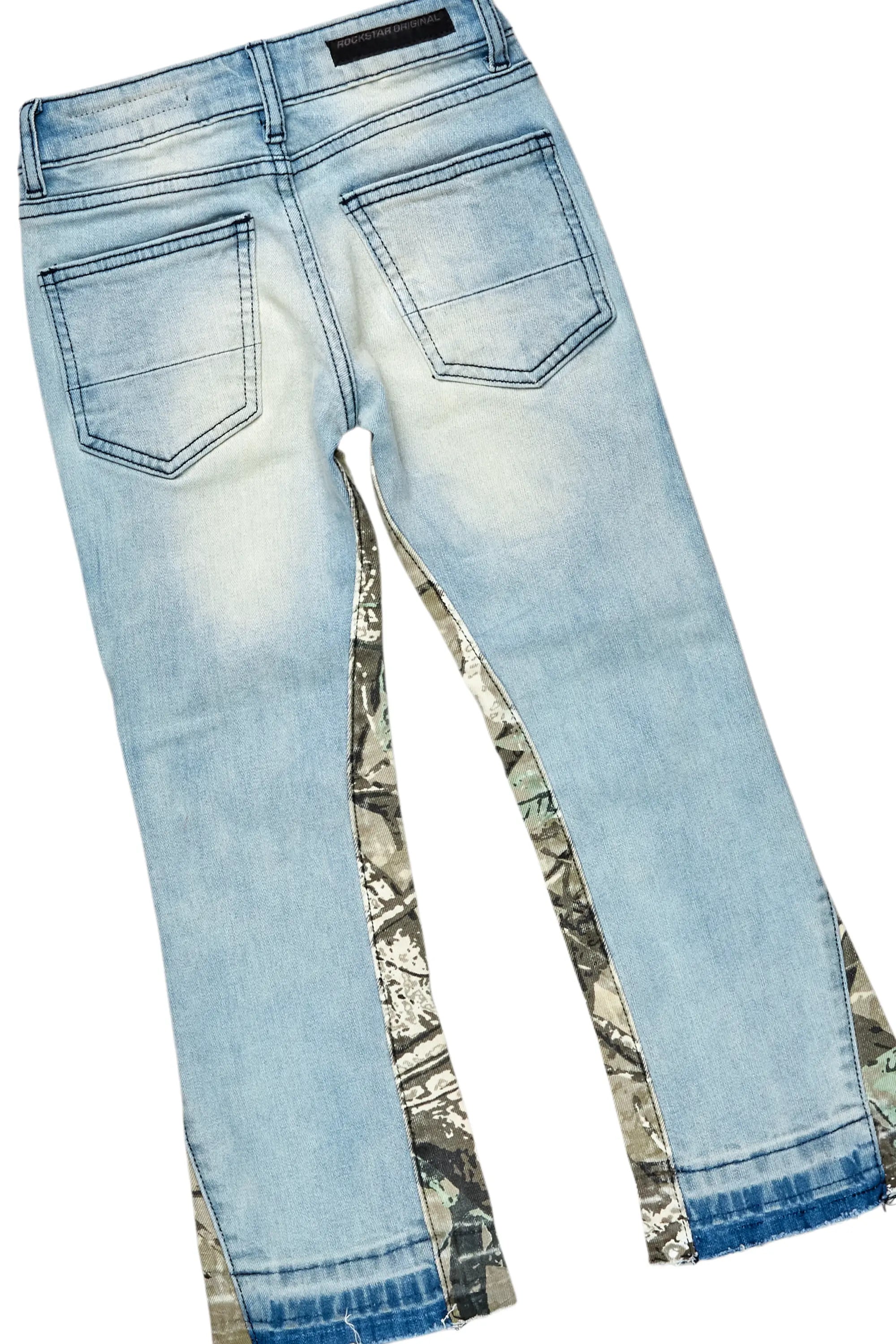 Boys Barren Red Hoodie/Stacked Flare Jean Set