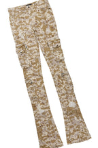 Sharee White/Beige T-Shirt & Jean Set