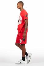 States Red/White Short Set