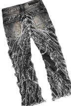 Girls Pellie Black T-Shirt/Stacked Flare Jean Set