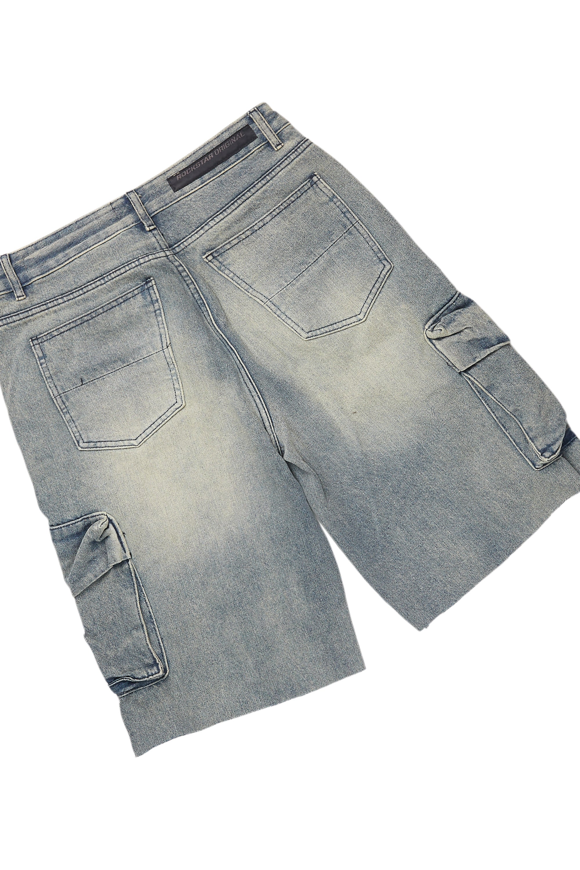 Amos Navy T-Shirt/Denim Short Set