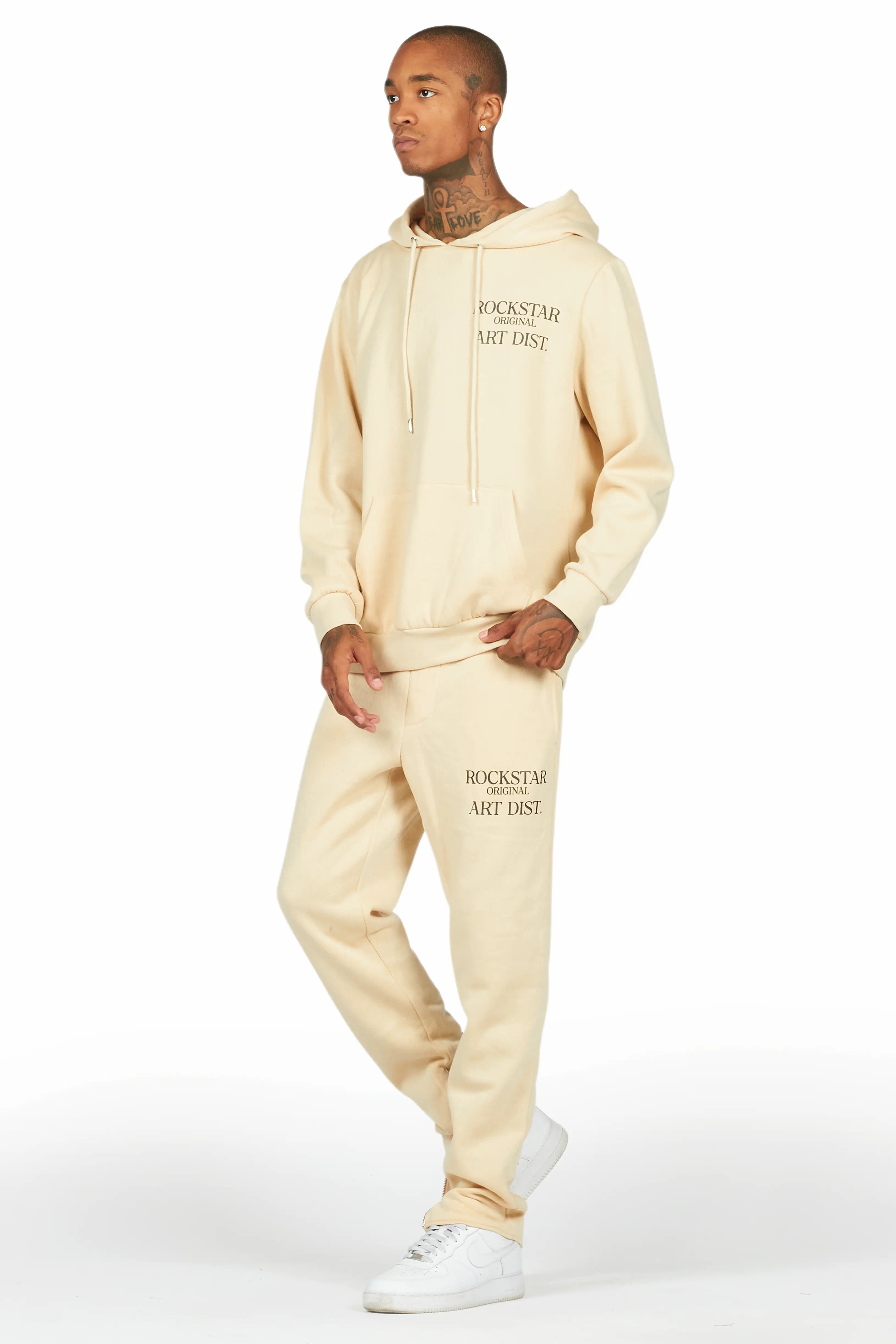 Briggs Beige Hoodie/Slim Fit Track Set