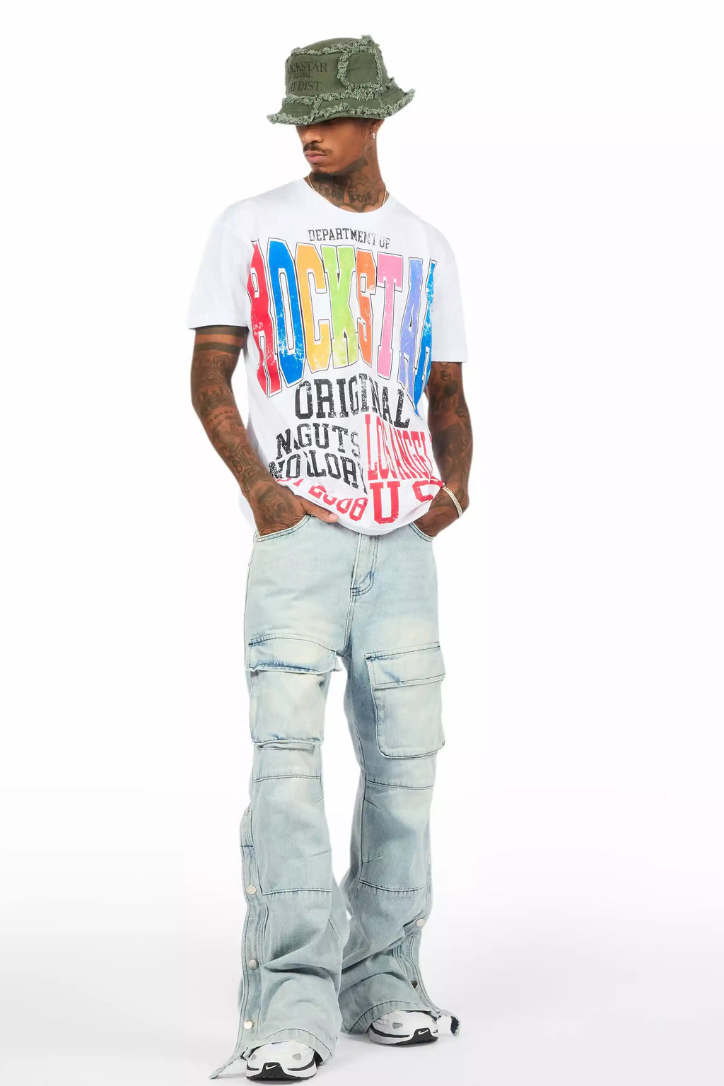 Keen White/Multi Oversized Graphic T-Shirt