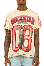 Fields Beige Oversized Graphic T-Shirt