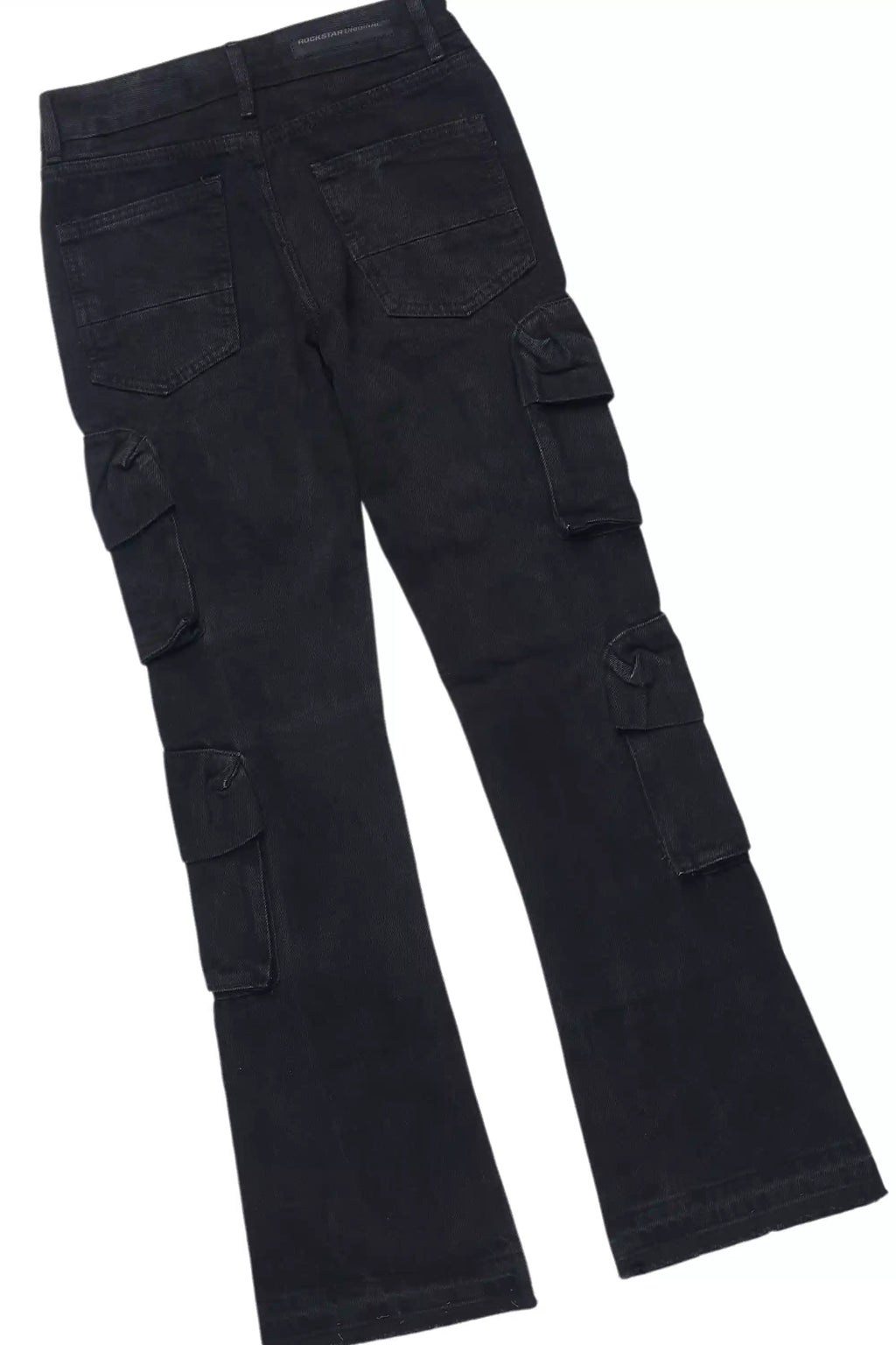 Boys Parsons Black/Yellow T-Shirt/Stacked Flare Jean Set