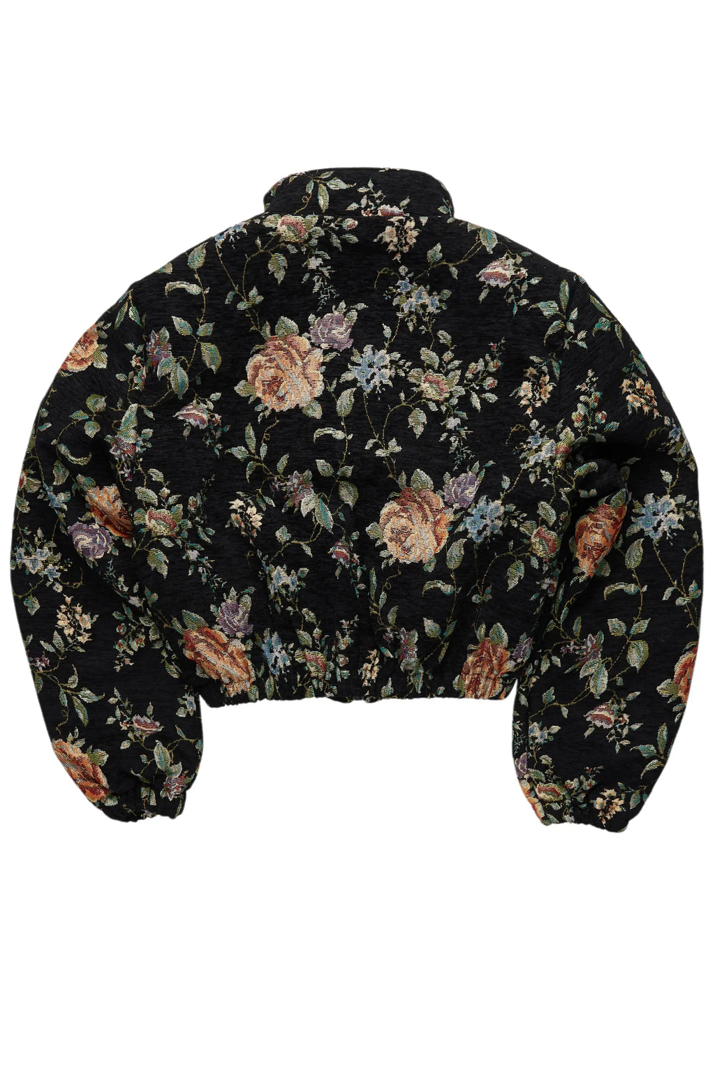 Marionna Black Tapestry Puffer Jacket