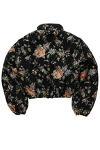 Marionna Black Tapestry Puffer Jacket