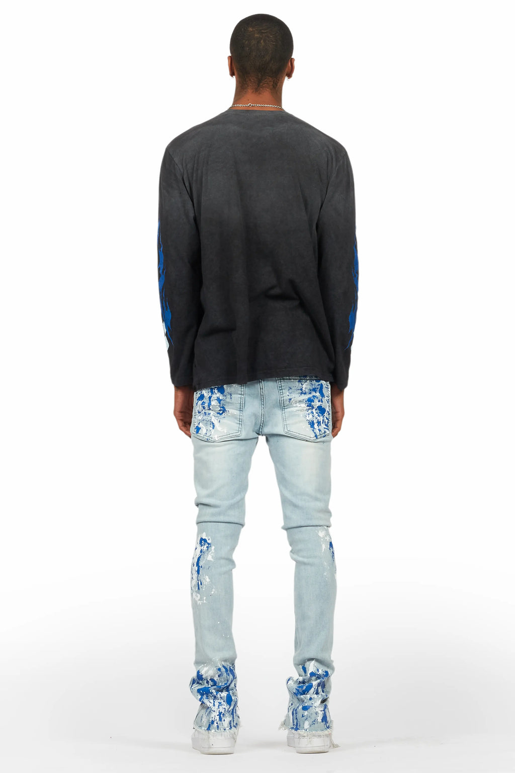 Kodak Blue Painter Stacked Flare Jean