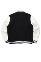 Boys Eisen Black/White Varsity Jacket