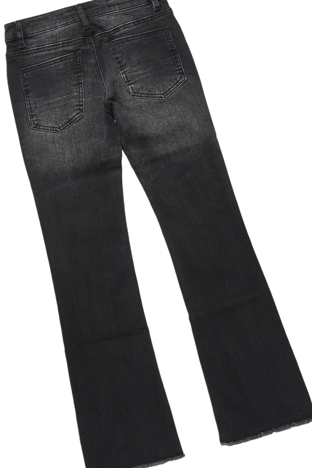 Boys Fields Black/Black Hoodie/Stacked Flare Jean Set