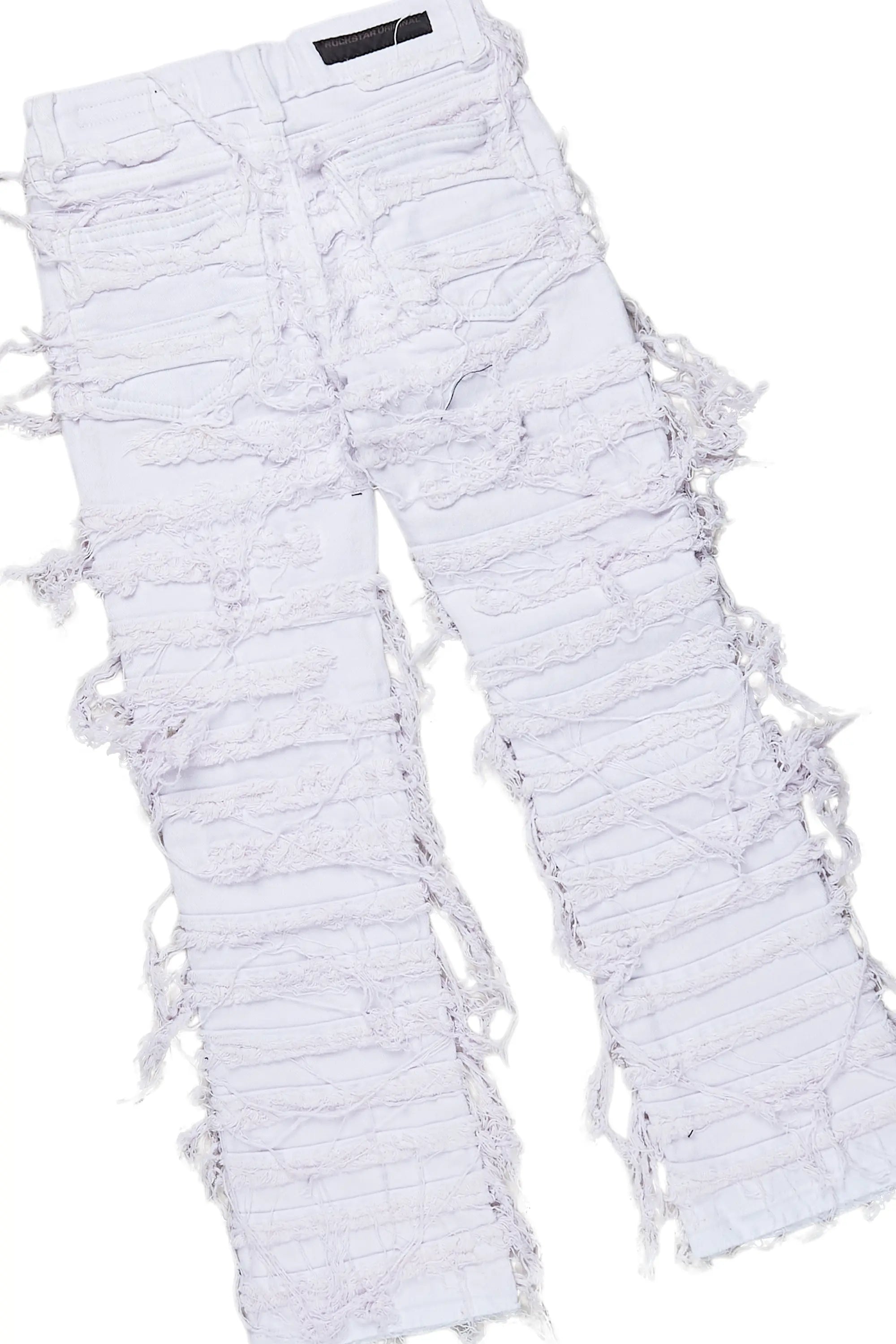 Girls Nahomy Vintage Green Hoodie/Stacked Flare Jean Set