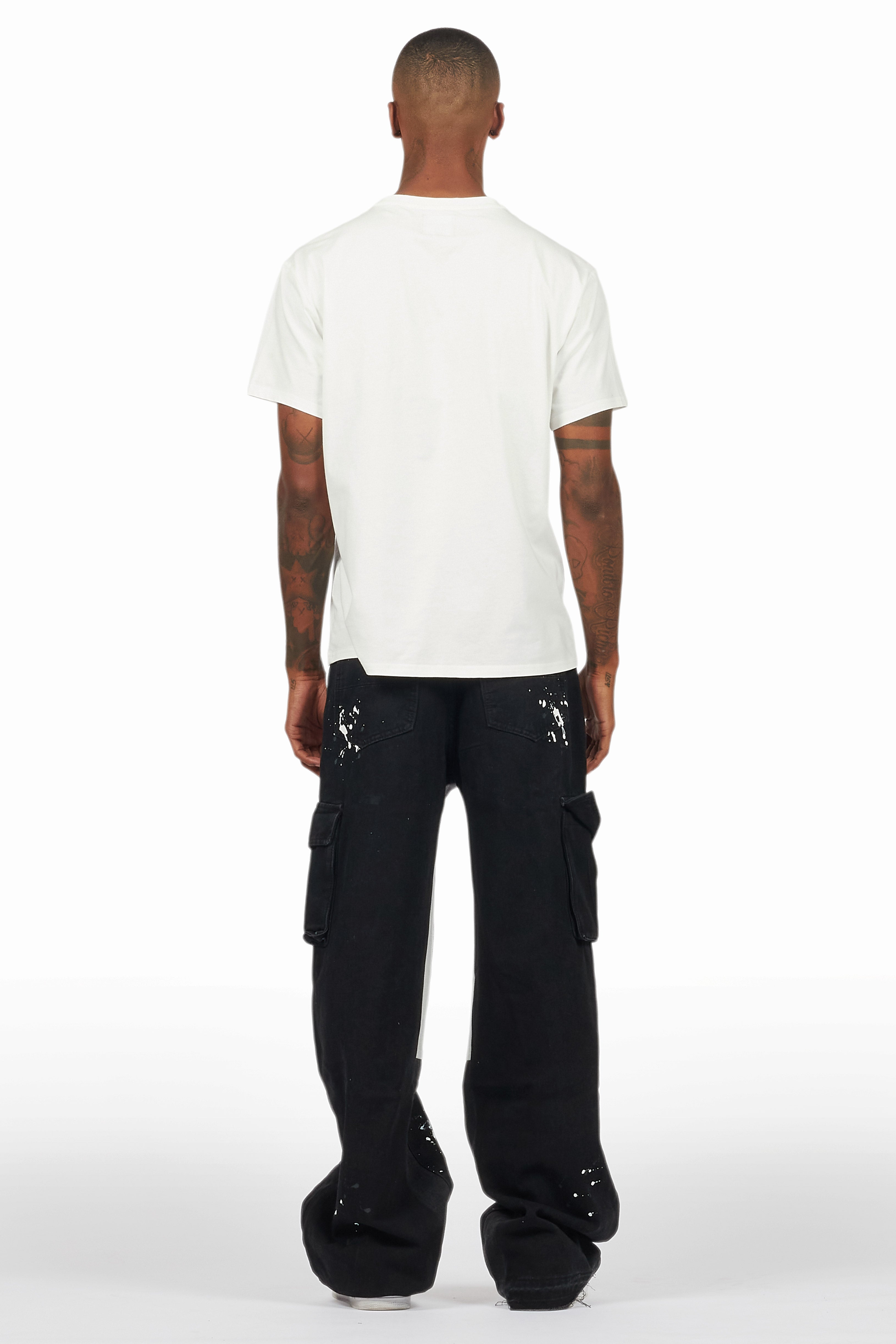 Dallin Black Painter Baggy Cargo Jean