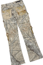 Boys Kip Vintage Sand/Pink T-Shirt/Stacked Flare Jean Set