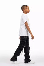 Boys Rodion Dark Grey Slim Fit Cargo Jean