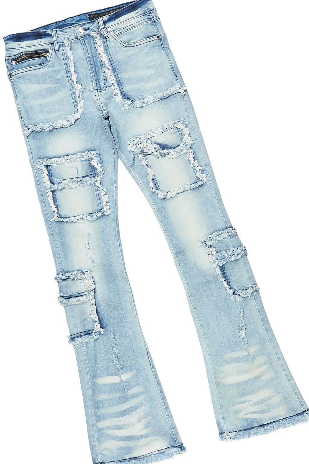 Lake White/Blue T-Shirt/Stacked Flare Jean Bundle