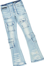 Lake White/Blue T-Shirt/Stacked Flare Jean Bundle