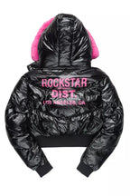 Moncia Black/Pink Puffer Jacket