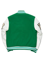 Adrienne Green Oversized Varsity Jacket