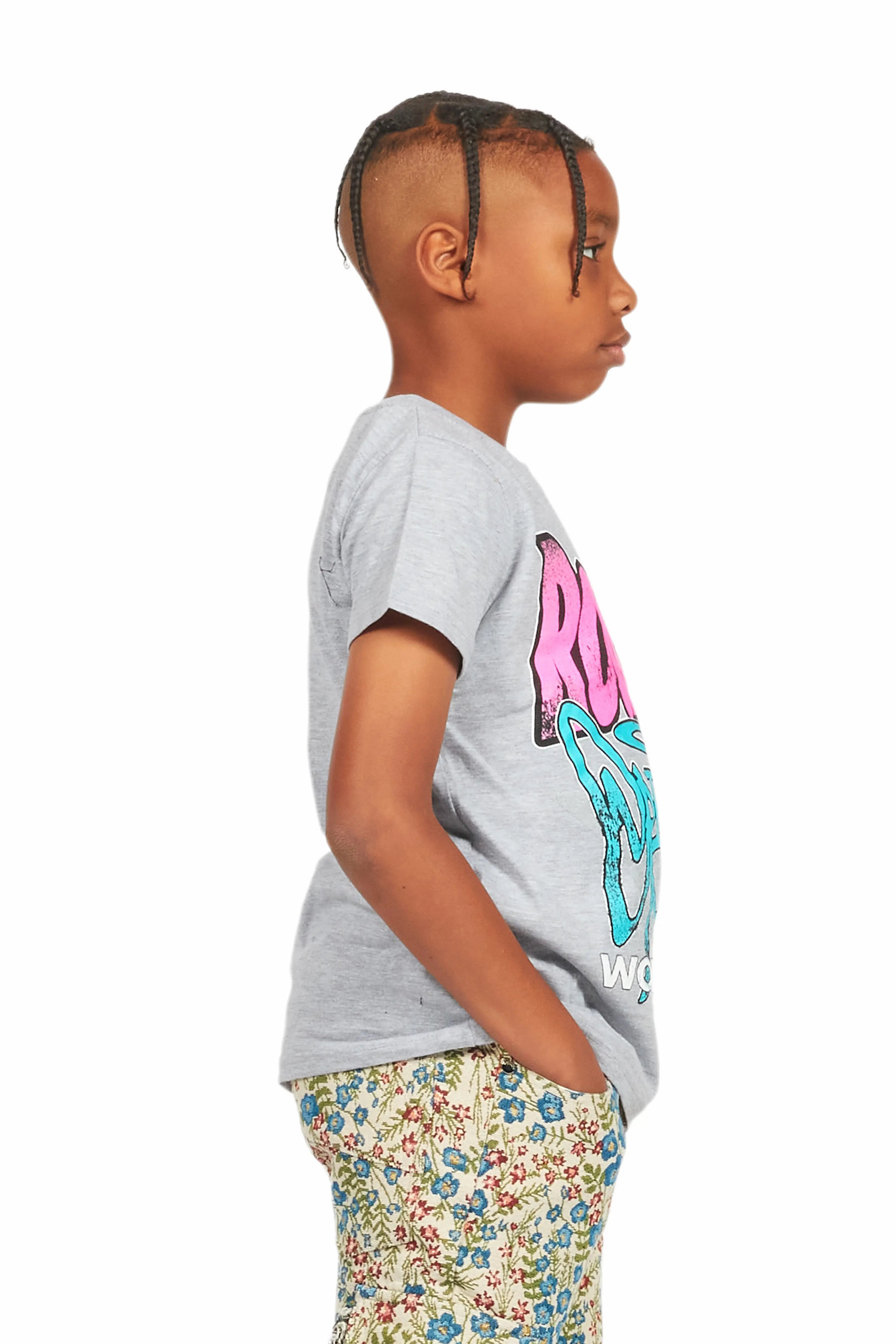 Boys Kait Grey Graphic T-Shirt