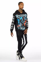 Krio Black/Grey Hoodie/Super Stacked Track Set