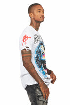 Amare White Graphic T-Shirt