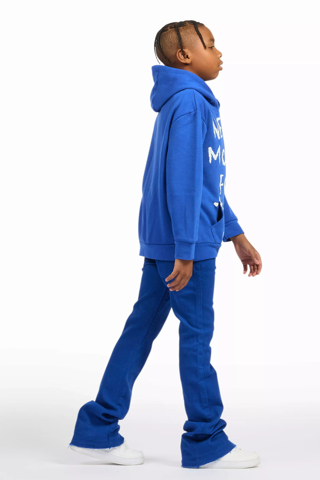 Boys Dag Royal Blue Stacked Flare Jean