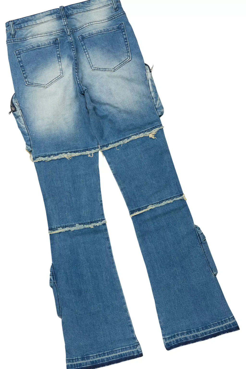 Jaleesia White Tee & Toniesha Dirty Blue Wash Jean Set