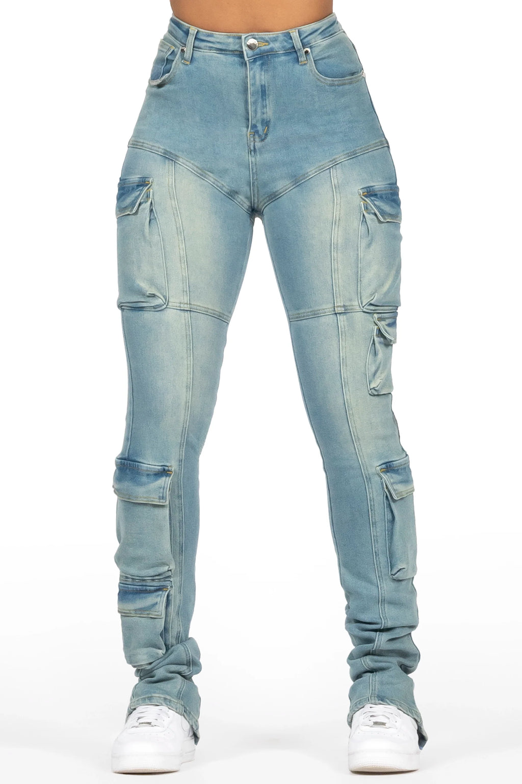 Jaylin Dirty Tint Skinny Stacked Jean