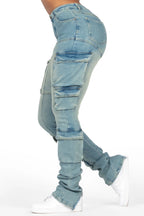 Jaylin Dirty Tint Skinny Stacked Jean