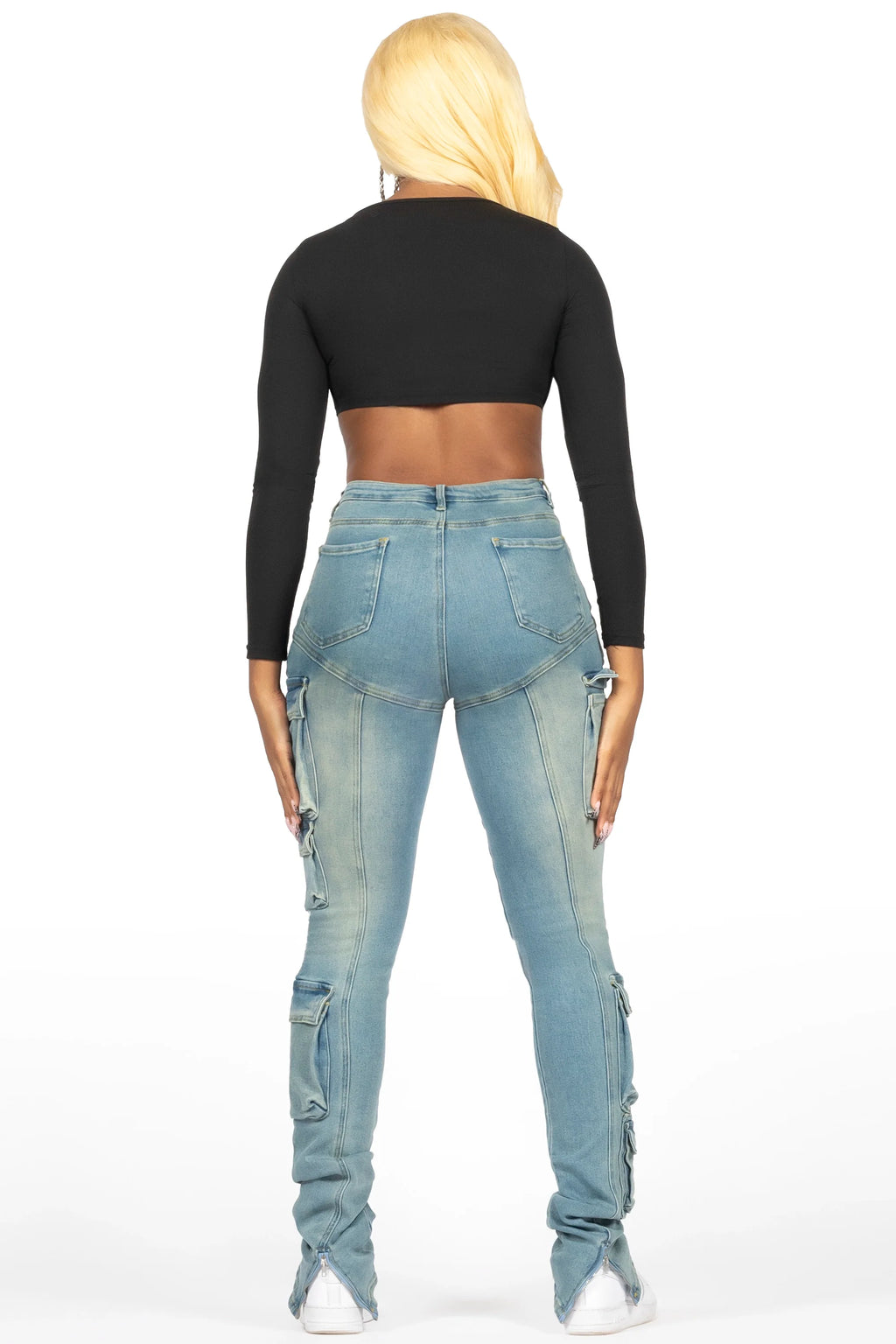 Jaylin Dirty Tint Skinny Stacked Jean