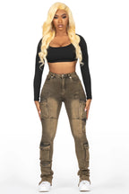 Jaylin Brown Wash Skinny Stacked Jean